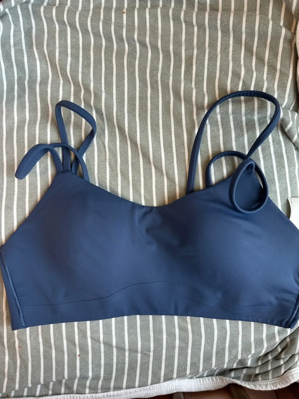 lululemon athletica navy blue sports bra